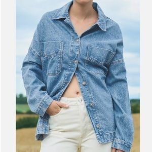 Free People Madison City Denim Shacket